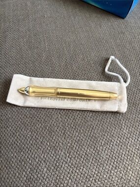 Vintage SENSA Gold Pen Swarovski Crystal Components w/ Pouch